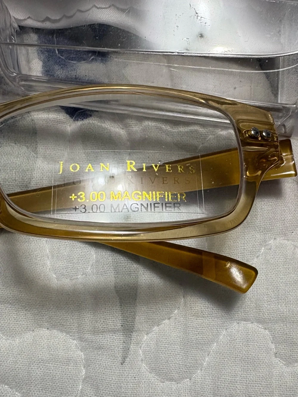 Joan Rivers Amber Reading Glasses & Pink Fashion Readers  (2)
